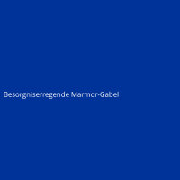 Besorgniserregende Marmor-Gabel
