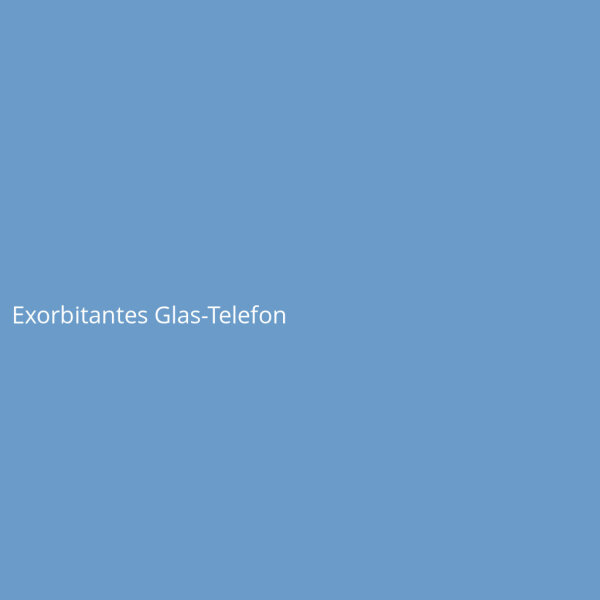 Exorbitantes Glas-Telefon