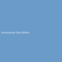 Exorbitantes Glas-Telefon