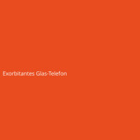 Exorbitantes Glas-Telefon