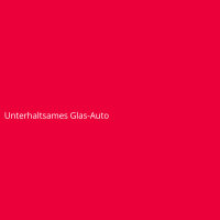 Unterhaltsames Glas-Auto