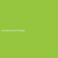 Leichtes Samt-Tanktop