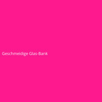 Geschmeidige Glas-Bank