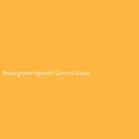 Besorgniserregende Gummi-Socke