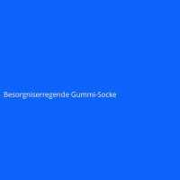 Besorgniserregende Gummi-Socke
